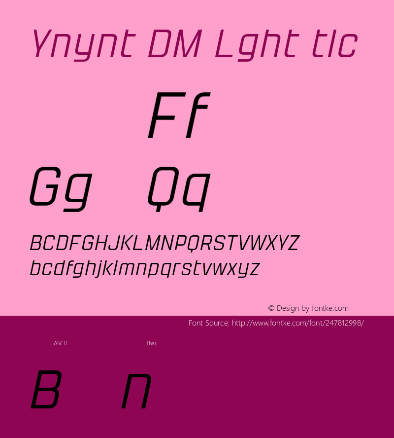 Yanyont DEMO Light Italic Version 1.000;Glyphs 3.1.2 (3151)图片样张