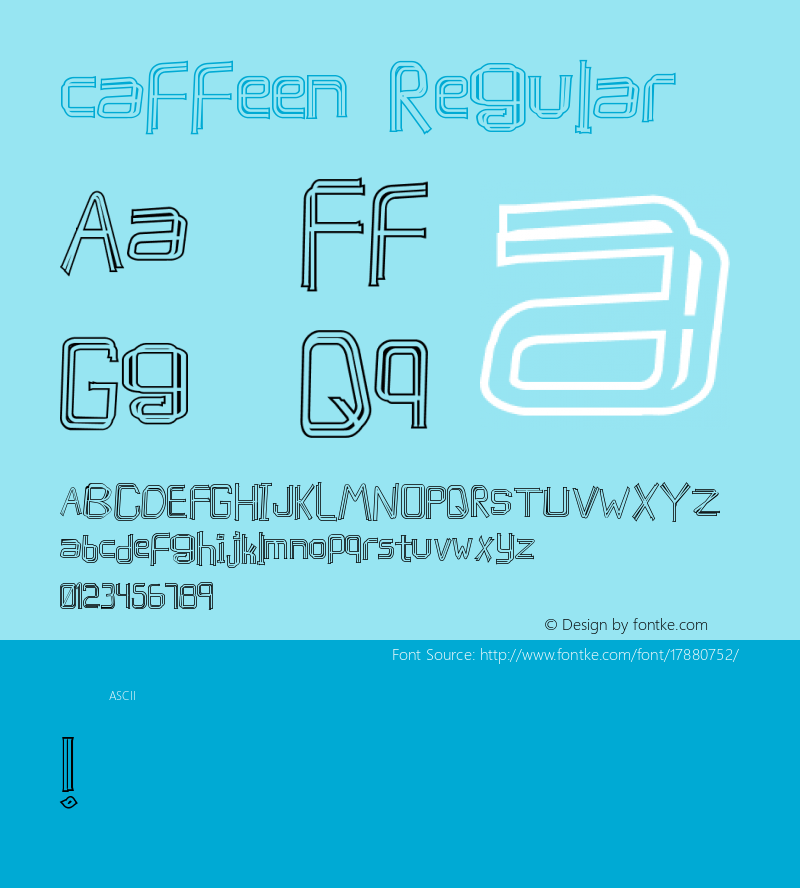 caffeen Regular Version 1.0图片样张