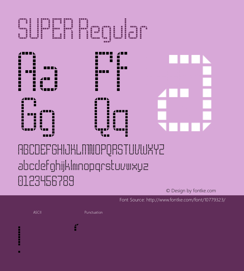 SUPER Regular Version 1.0图片样张