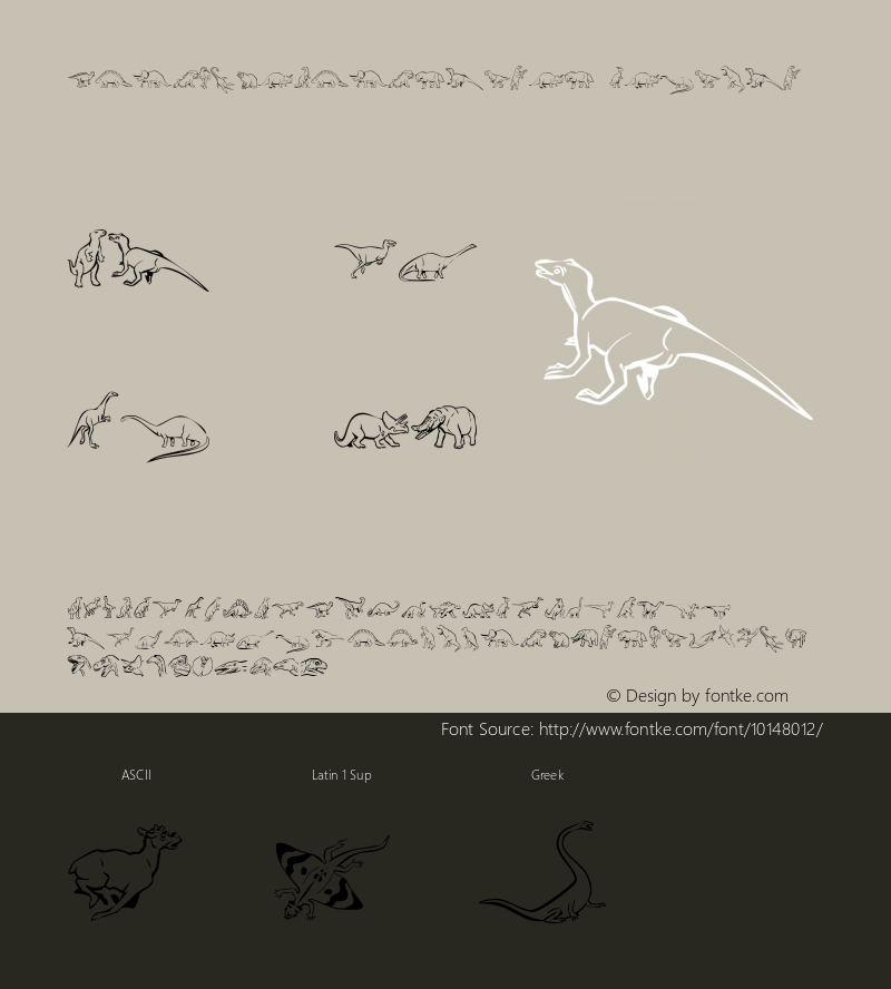LinotypeDinosaures Regular Version 001.000图片样张