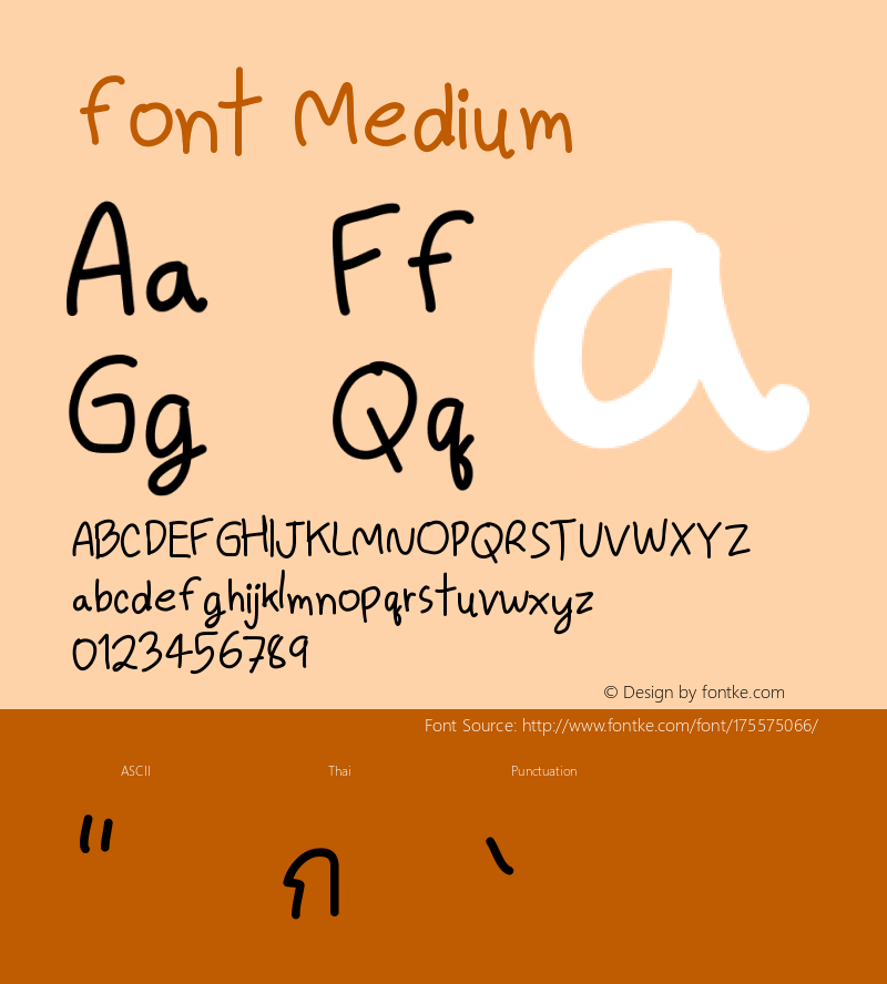 font Version 001.000图片样张