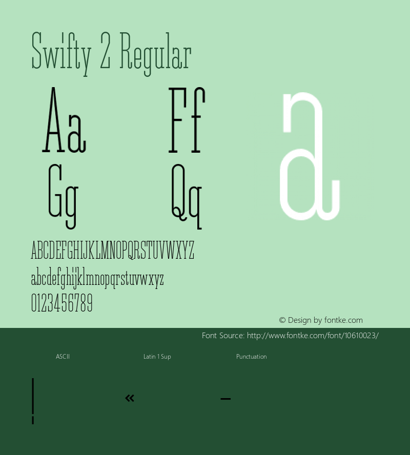 Swifty 2 Regular 001.001;com.myfonts.matchandkerosene.swifty.regular.wfkit2.3CJJ图片样张