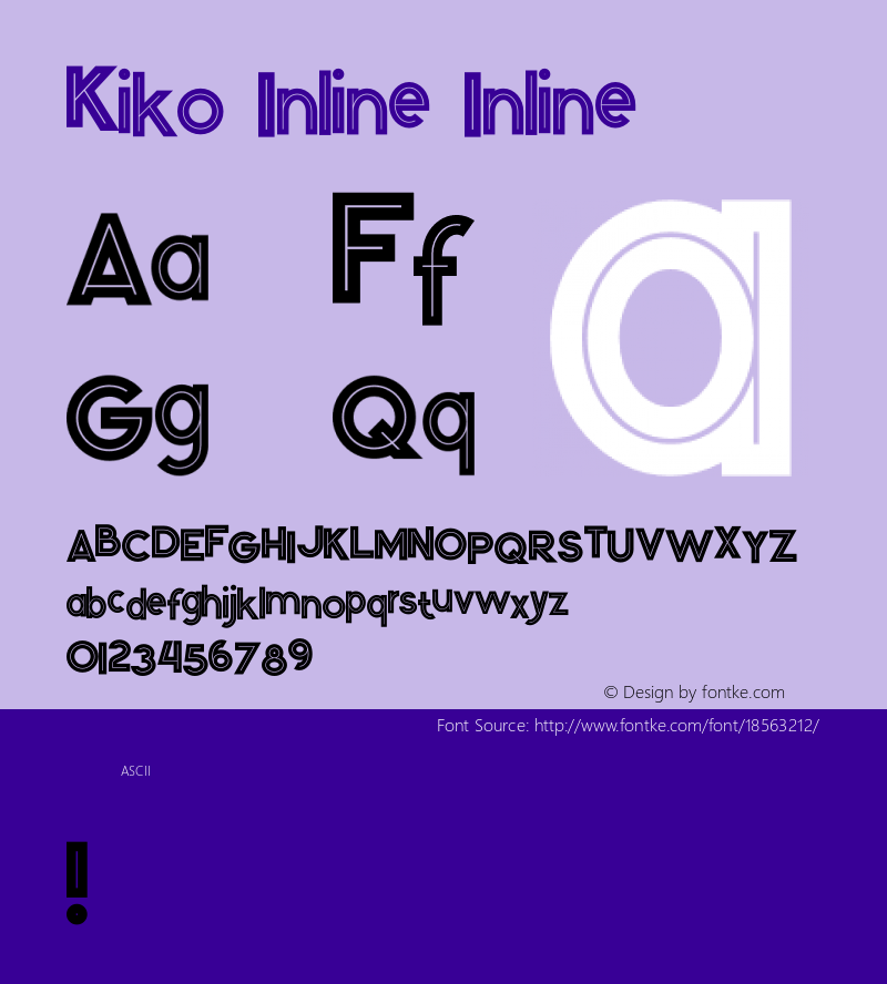 Kiko Inline Inline Version 1.000图片样张