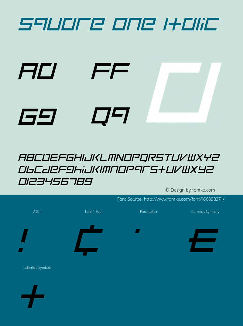 Square One Italic Version 1.00;May 10, 2021;FontCreator 12.0.0.2567 64-bit图片样张