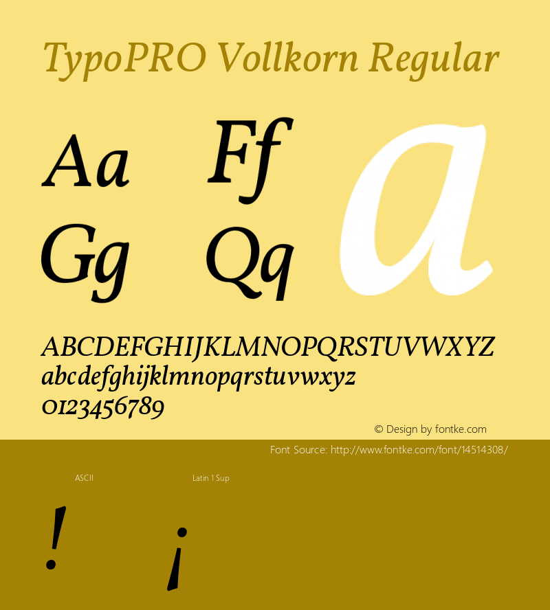 TypoPRO Vollkorn Regular Version 2.001图片样张