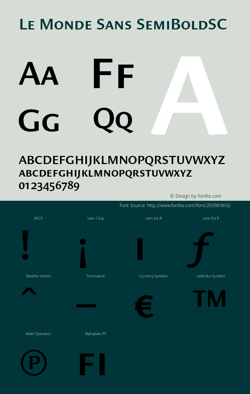 Le Monde Sans SemiBold SC Version 001.000图片样张