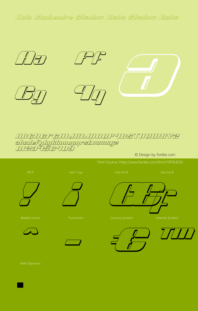 Nolo Contendre Shadow Italic Shadow Italic 2图片样张