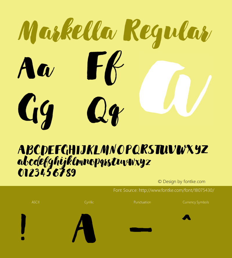 Markella Regular Version 1.0图片样张