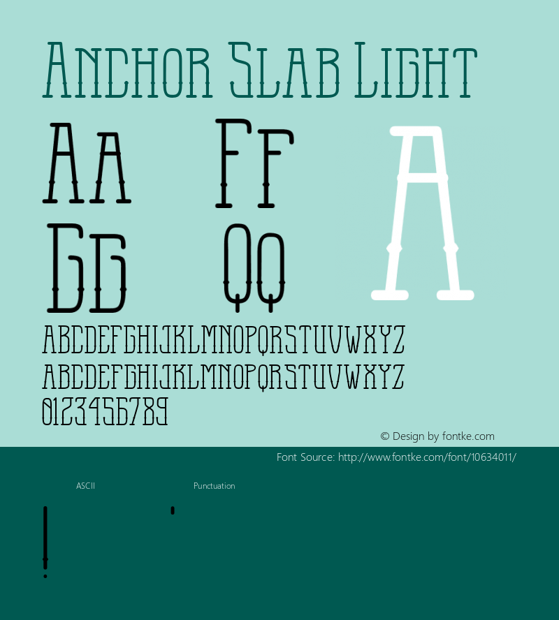 Anchor Slab Light 1.000图片样张