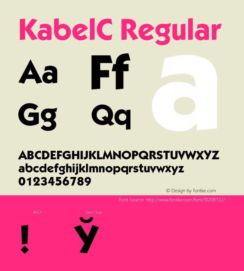 KabelC Regular 001.000图片样张