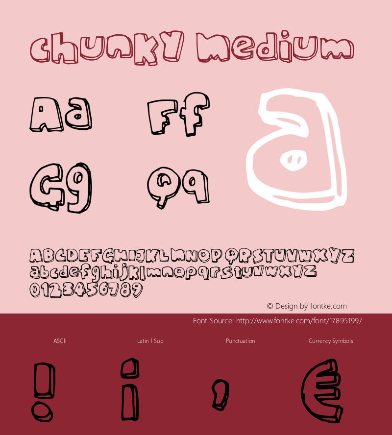 chunky Medium Version 001.000图片样张