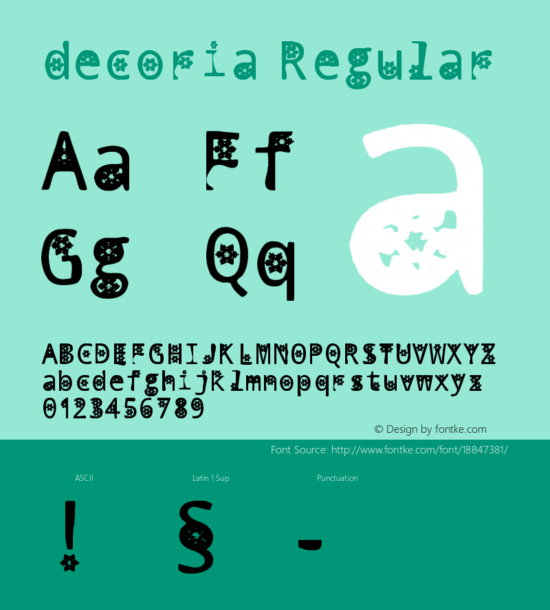 decoria Regular 1.0图片样张