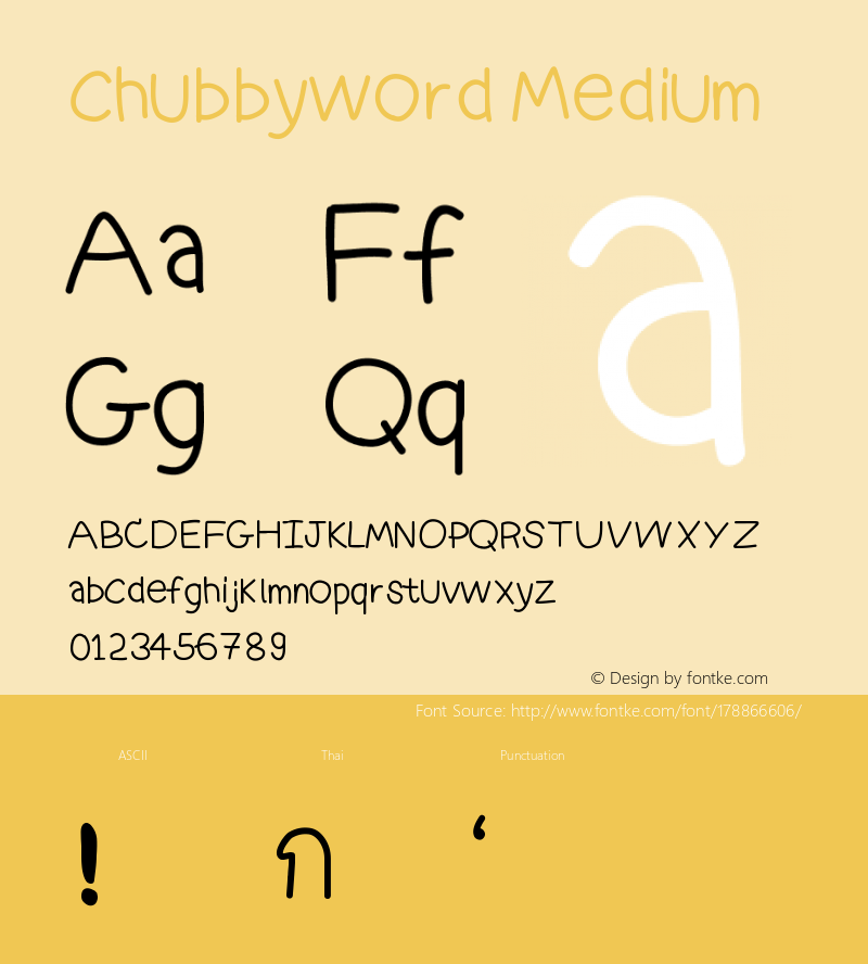 chubbyword Version 001.000图片样张