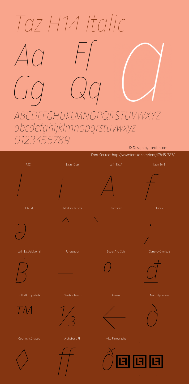 Taz H14Italic Version 4.002图片样张