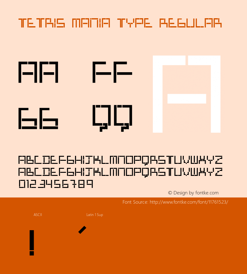 Tetris Mania Type Regular Version 1.000 2010 initial release图片样张
