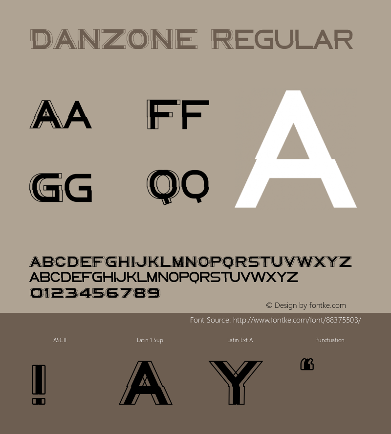 DANZONE Version 1.003;Fontself Maker 3.5.3图片样张