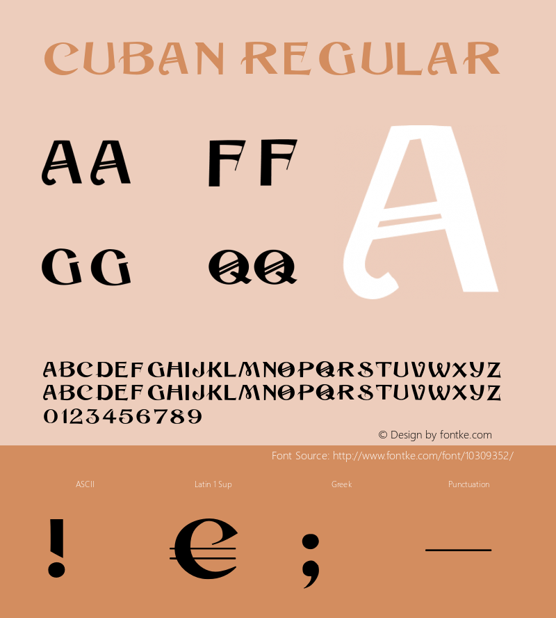 Cuban Regular OTF 1.000;PS 001.000;Core 1.0.29图片样张