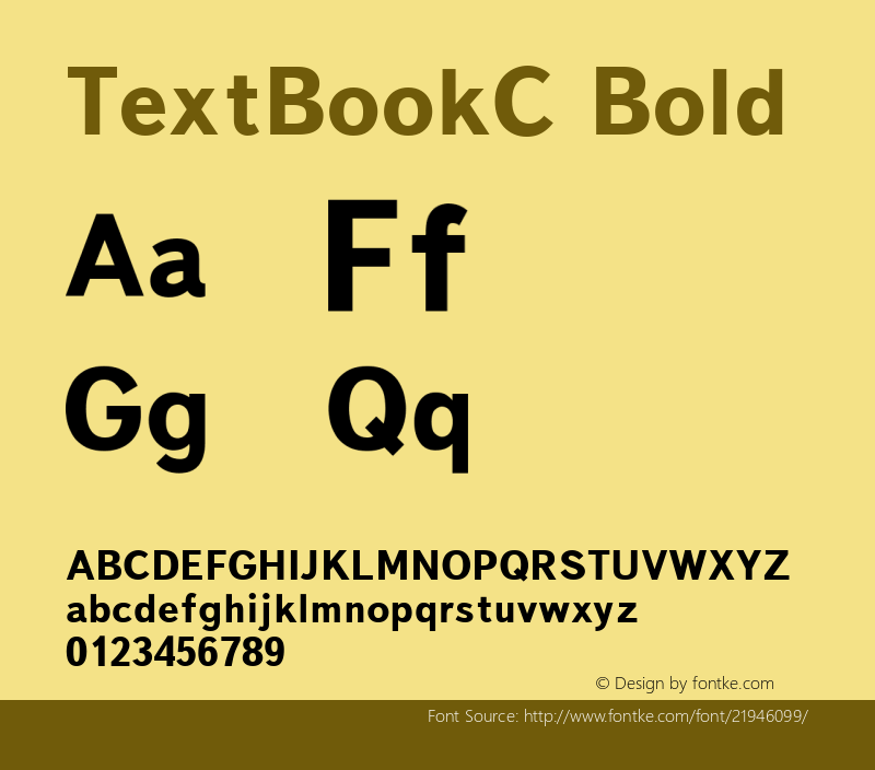 TextBookC Bold 001.000图片样张