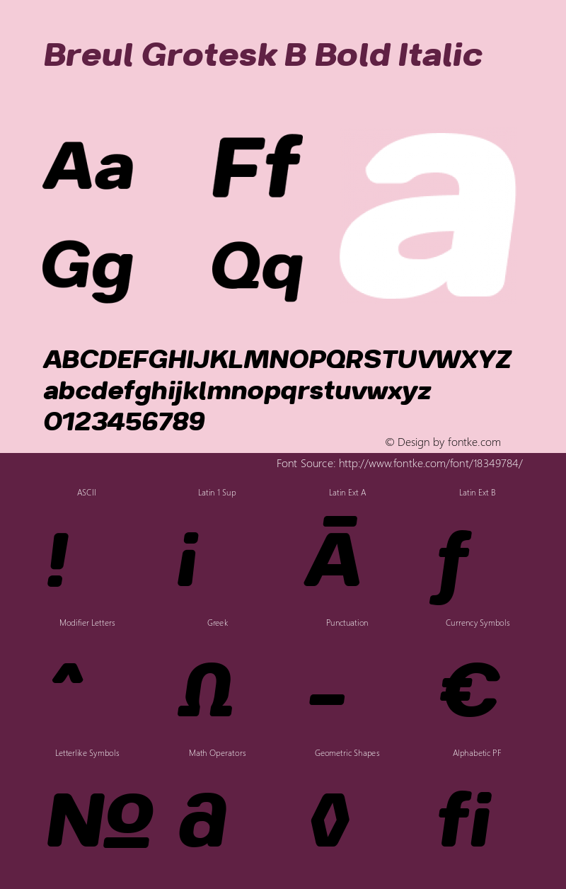 Breul Grotesk B Bold Italic ☞ Version 1.000;com.myfonts.easy.typesketchbook.breul-grotesk.b-bold-italic.wfkit2.version.4E7e图片样张