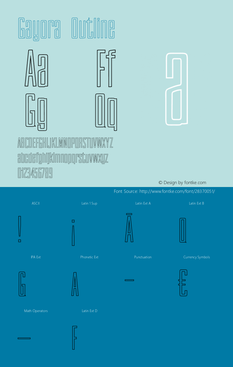 Gayora-Outline Version 1.0图片样张