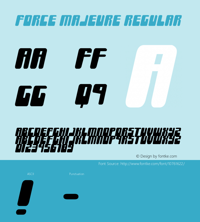 Force Majeure Regular 1图片样张