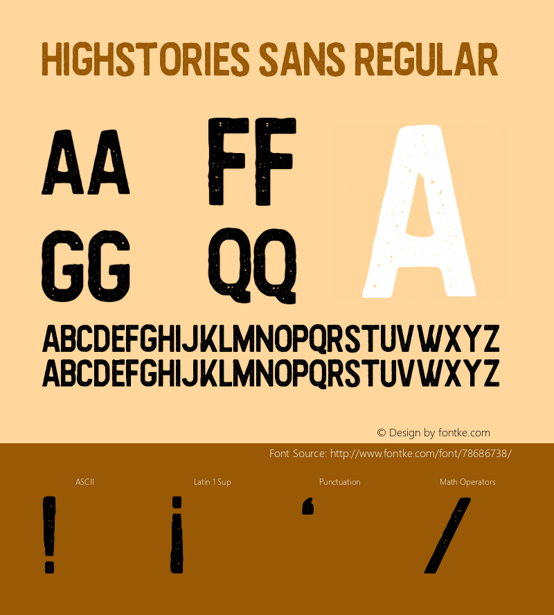 Highstories Sans Version 1.00;September 11, 2018;FontCreator 11.5.0.2427 64-bit图片样张