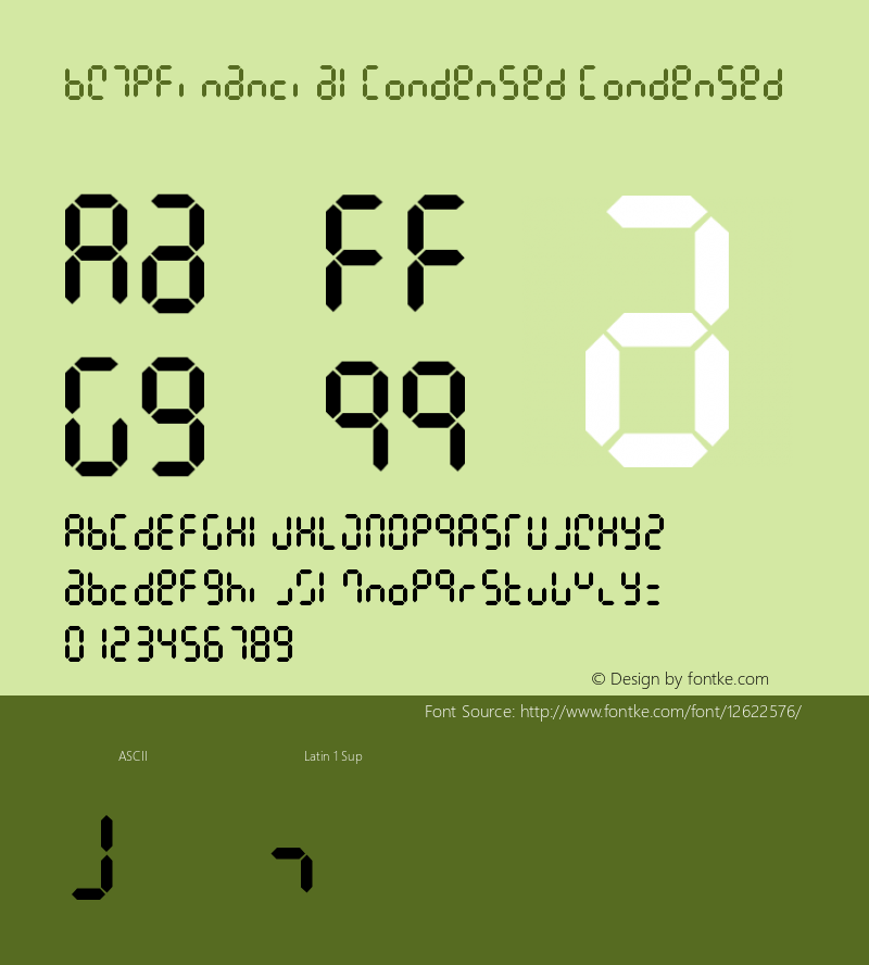 BW7pFinancialCondensed Condensed Version 001.000图片样张