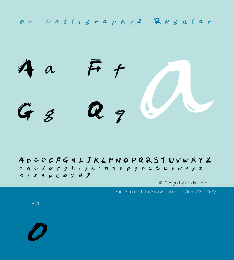 ev calligraphy2 Macromedia Fontographer 4.1.5 2006.3.13图片样张