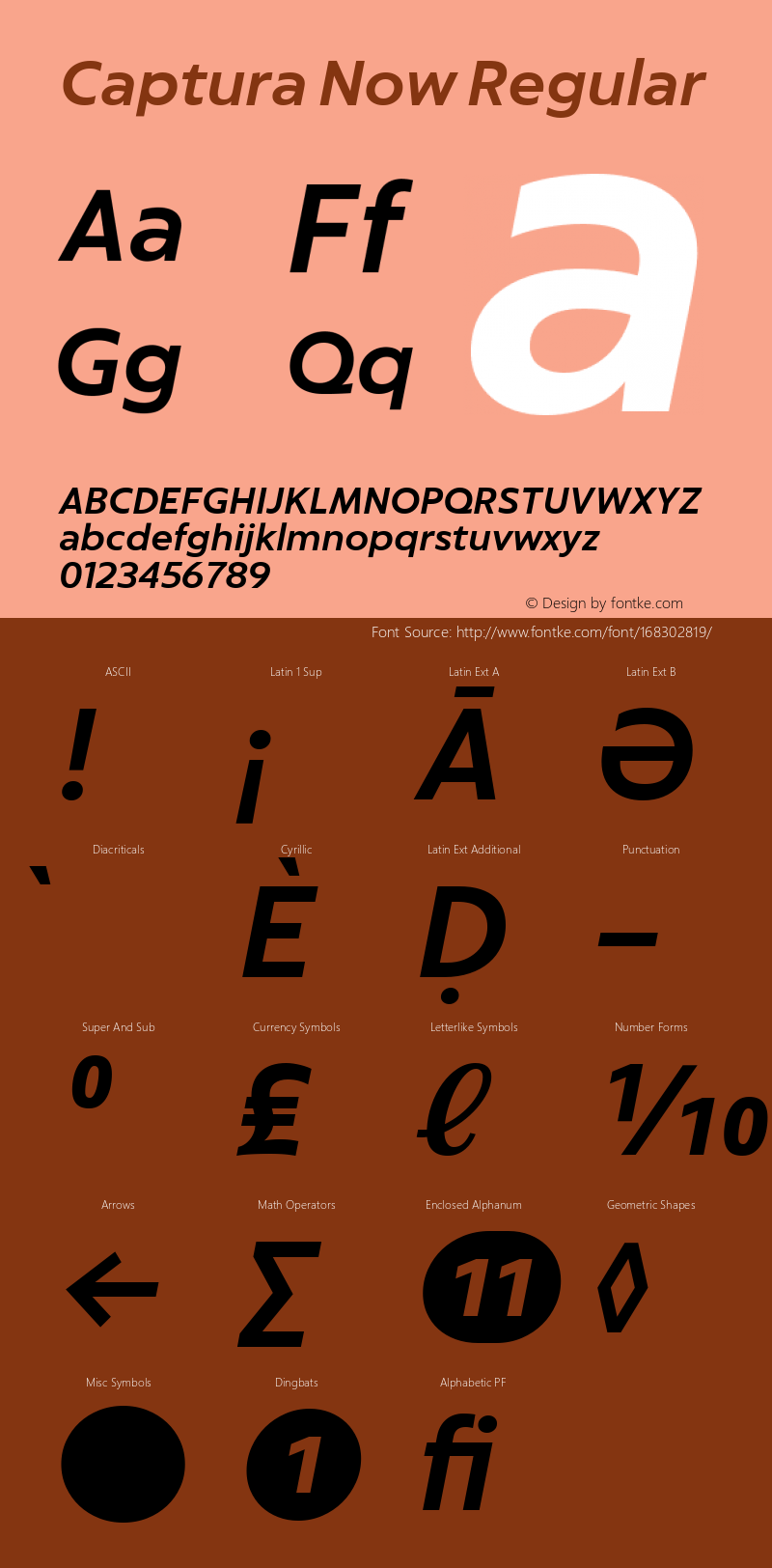 Captura Now Medium Italic Version 1.002图片样张