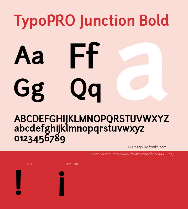 TypoPRO Junction Bold Version 001.001图片样张