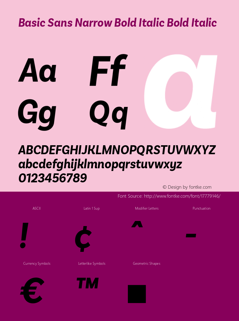 Basic Sans Narrow Bold Italic Bold Italic Version 2.000;PS 002.000;hotconv 1.0.88;makeotf.lib2.5.64775图片样张