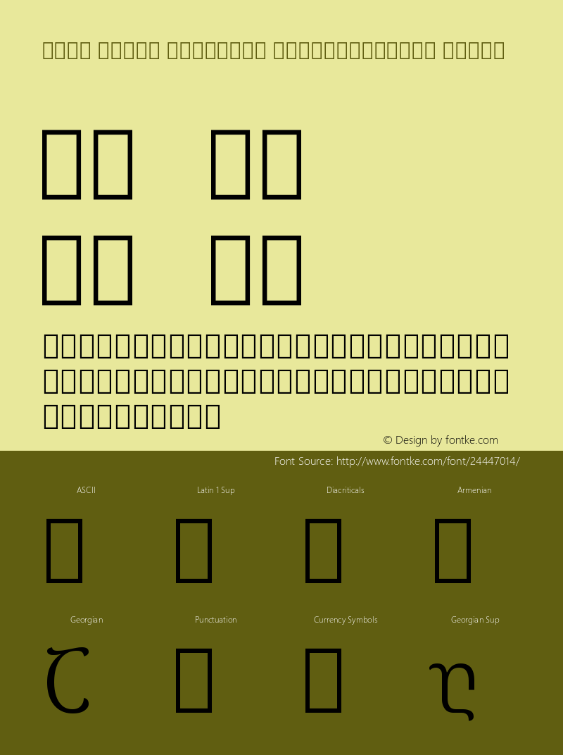 Noto Serif Georgian SemiCondensed Light Version 2.000图片样张