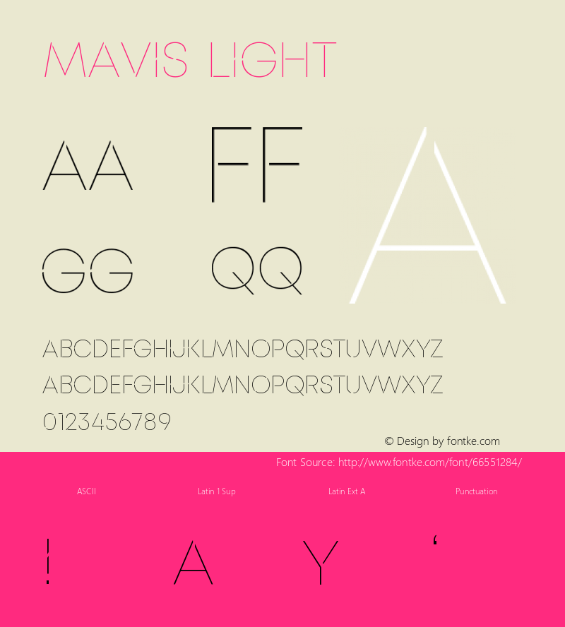 MAVIS Light Version 1.003;Fontself Maker 3.5.1图片样张