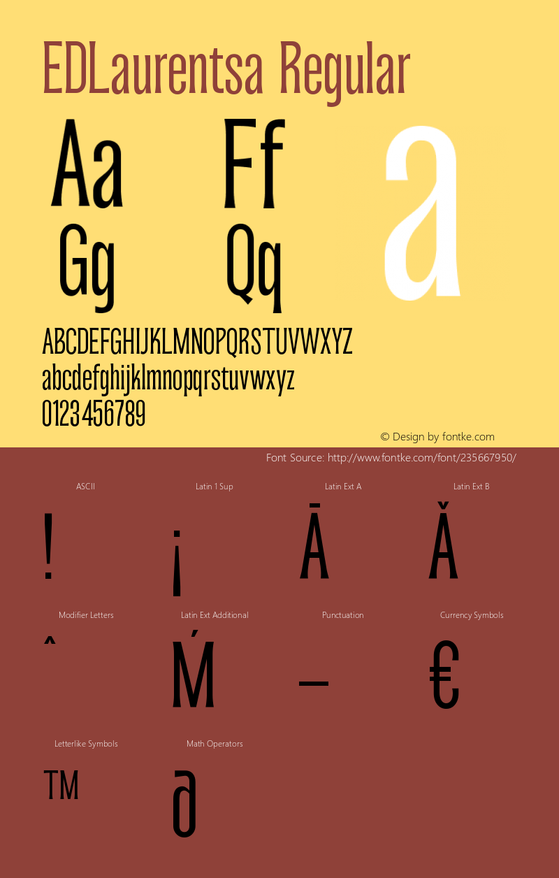 ED Laurentsa Regular 1.000;FEAKit 1.0图片样张