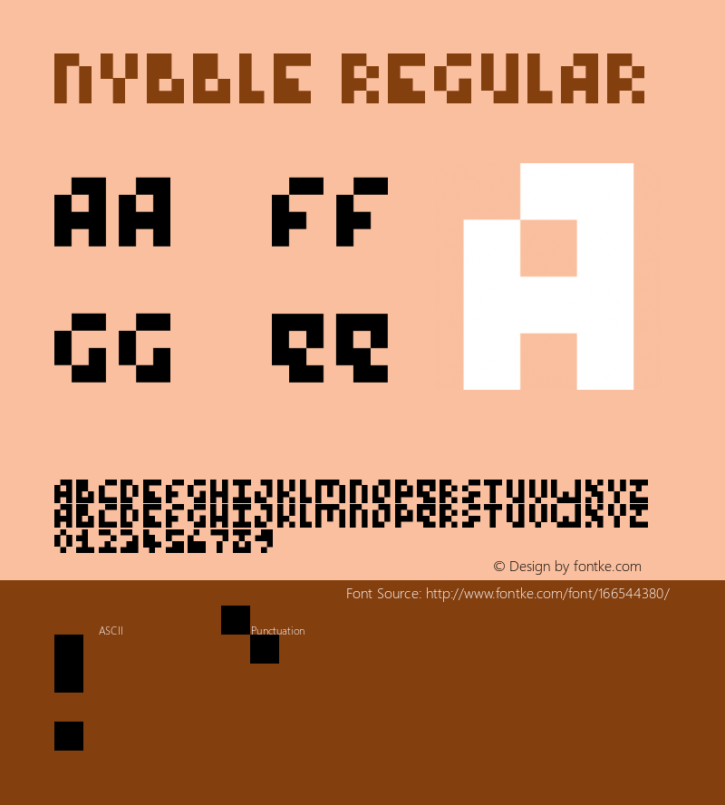 Nybble Regular Version 1.0图片样张