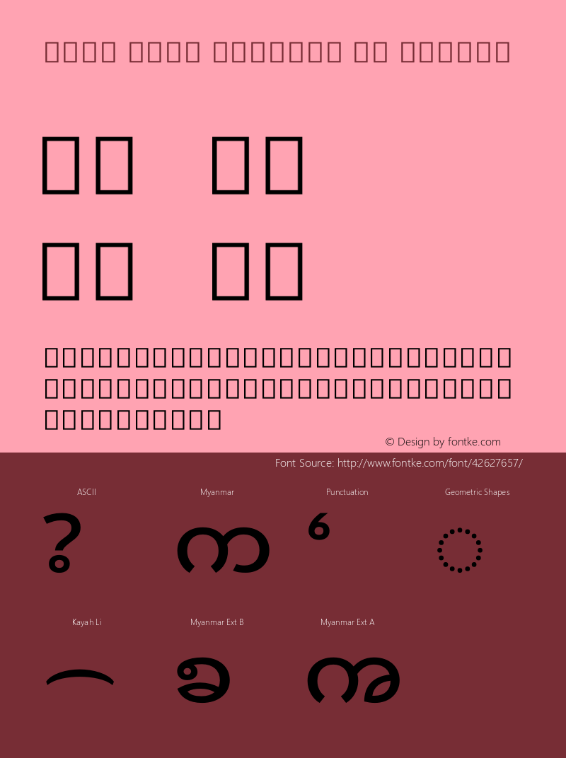 Noto Sans Myanmar UI Medium Version 2.000图片样张