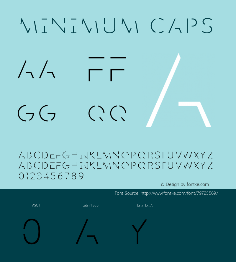 Minimum CAPS Version 1.014;Fontself Maker 3.5.1图片样张