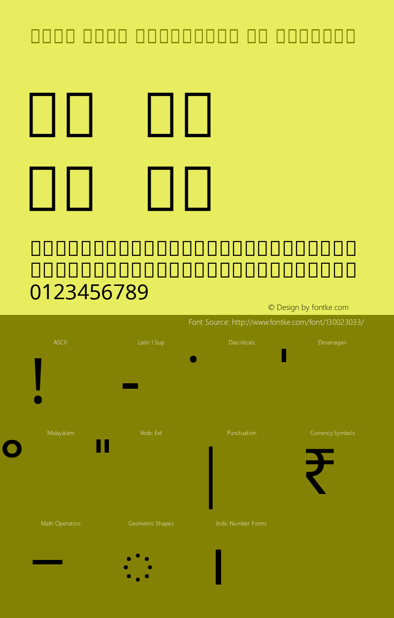 Noto Sans Malayalam UI Regular Version 2.001; ttfautohint (v1.8.3) -l 8 -r 50 -G 200 -x 14 -D mlym -f none -a qsq -X 