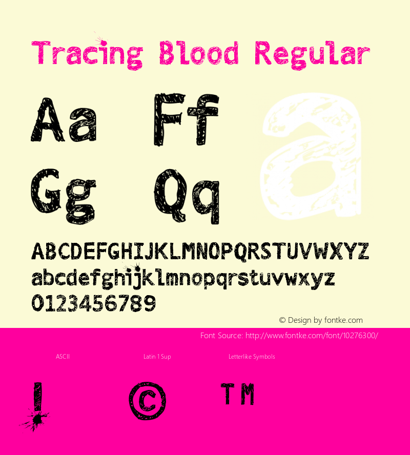 Tracing Blood Regular Version 1.000 2010 initial release图片样张