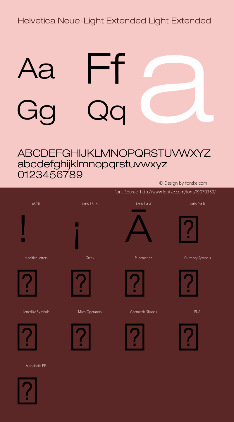 Helvetica Neue-Light Extended Light Extended Version 1.300;PS 001.003;hotconv 1.0.38图片样张