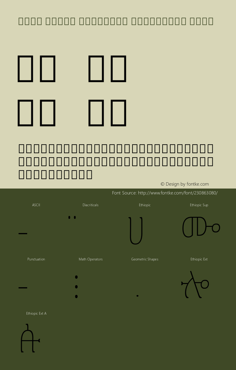 Noto Serif Ethiopic Condensed Thin Version 2.100; ttfautohint (v1.8) -l 8 -r 50 -G 200 -x 14 -D ethi -f none -a qsq -X 