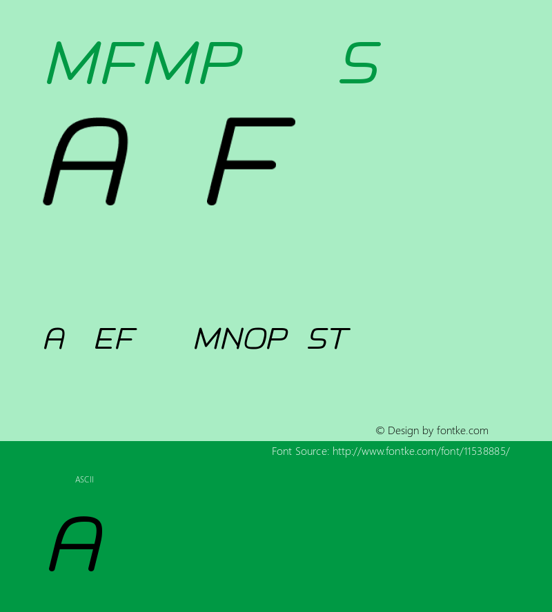 MFMPlogo Slanted Version 1.00图片样张