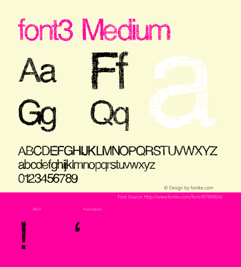 font3 Medium Version 001.000图片样张