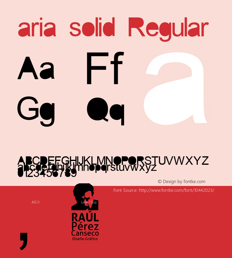 aria solid Regular Version 1.00 2012图片样张