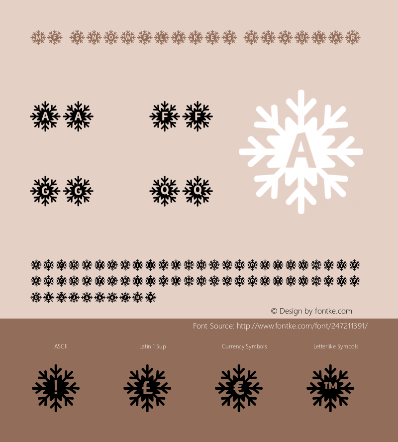 MFSnowflakes Version 1.000图片样张