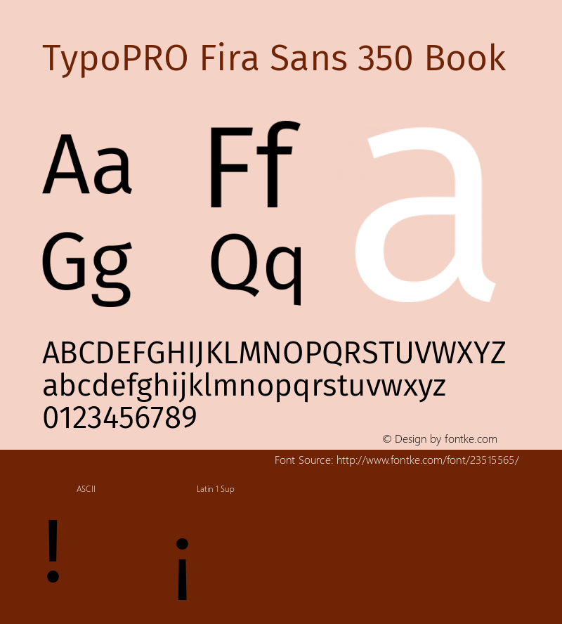 TypoPRO Fira Sans Book Version 4.203;PS 004.203;hotconv 1.0.88;makeotf.lib2.5.64775图片样张