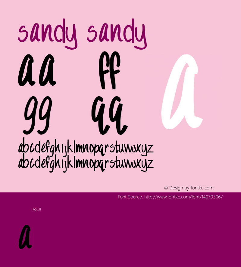 Sandy Sandy Version 1.0图片样张