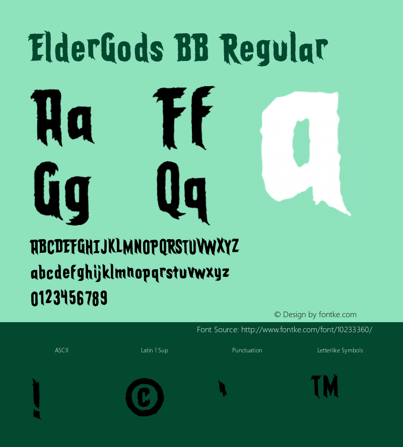 ElderGods BB Regular Version 1.000图片样张