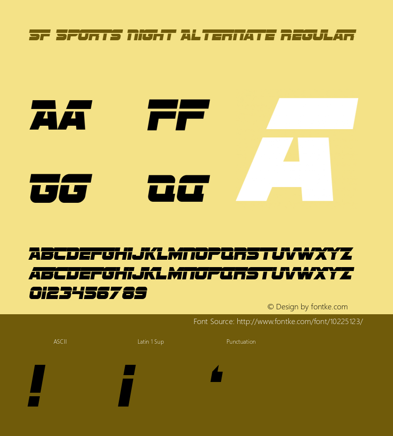 SF Sports Night Alternate Regular Version 1.1图片样张