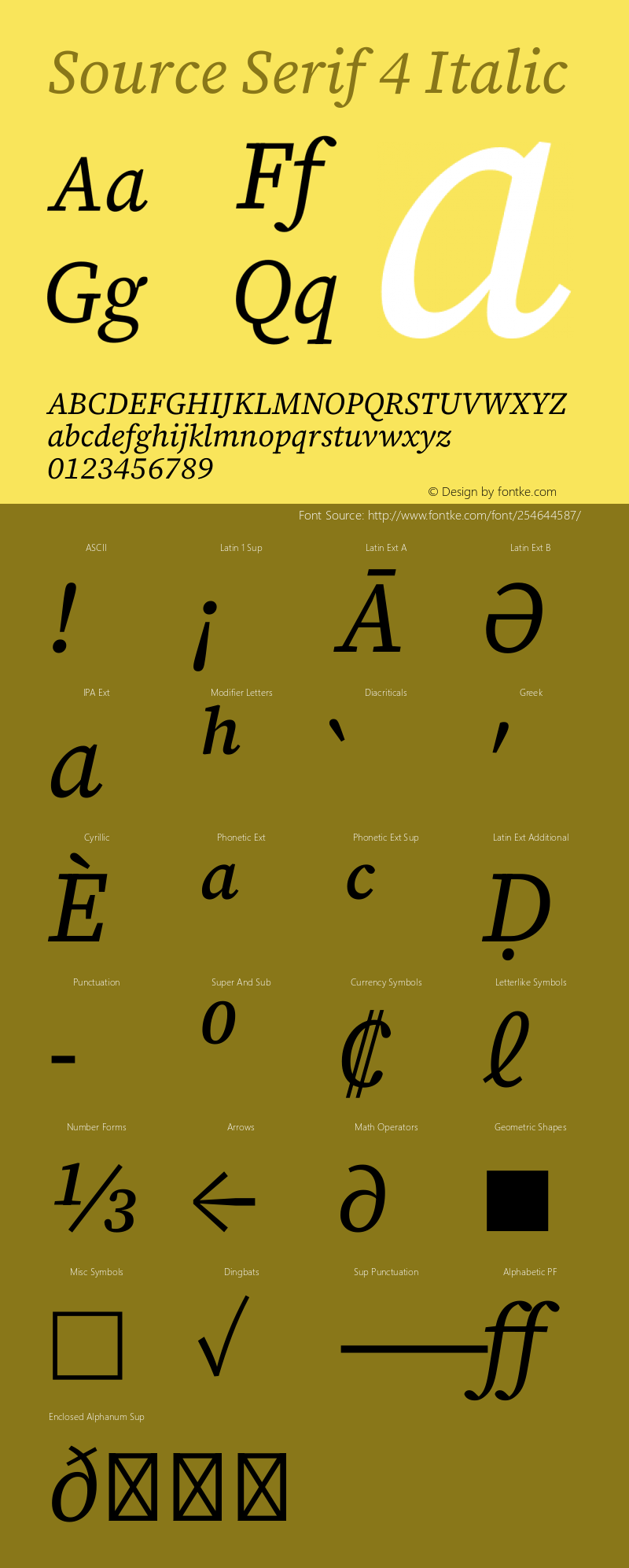 Source Serif 4 Italic Version 4.004;hotconv 1.0.116;makeotfexe 2.5.65601图片样张